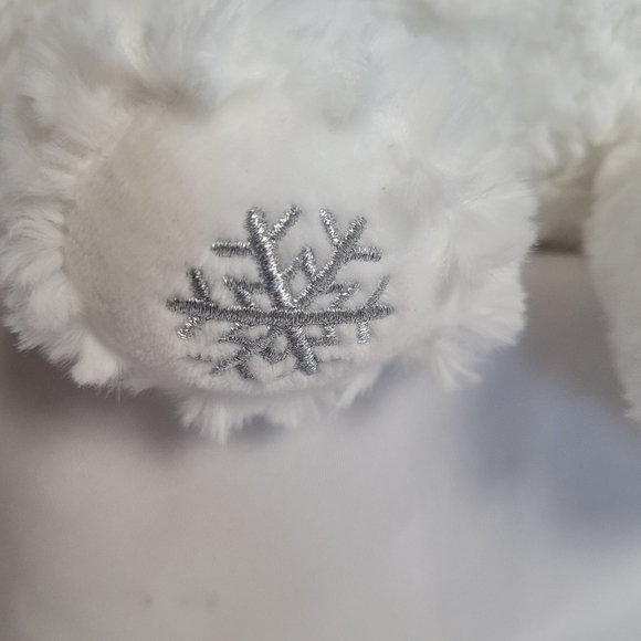 Gund Blizzard Polar Bear 12" Red Earmuffs Stuffed Animal Bear - Picture 2 of 8